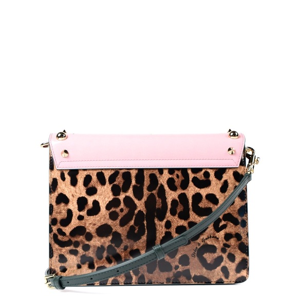 DOLCE & GABBANA Lucia Printed and Embellished Leather Shoulder Bag NEW - Picture 15 of 15